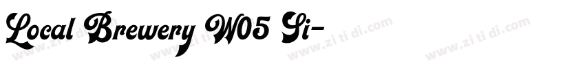 Local Brewery W05 Si字体转换